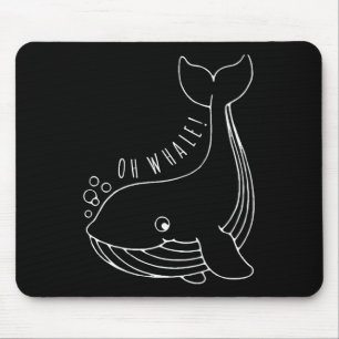 Alfombrilla De Ratón Oh Whale Funny Gift