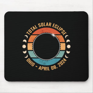 Alfombrilla De Ratón Ohio 2024 Total Eclipse Solar Total Ruta De Totali