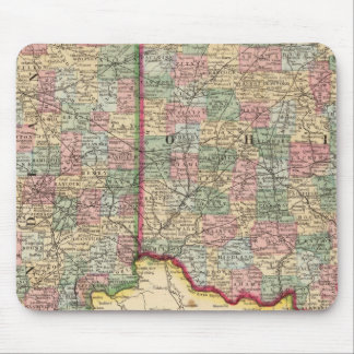 Alfombrilla De Ratón Ohio, mapa de Indiana de Mitchell
