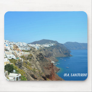 Alfombrilla De Ratón Oia, paisaje de Santorini