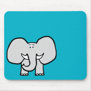 Alfombrilla De Ratón Oídos grandes el elefante Mousepad