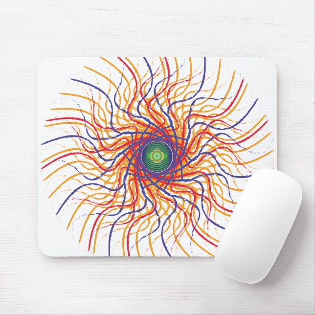 Alfombrilla De Ratón Ojo del altavoz / Mousepad BG blanco (Con ratón)