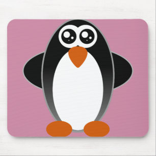 Alfombrilla De Ratón Ojos acuosos del pingüino