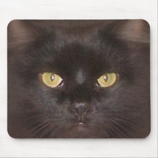 Alfombrilla De Ratón ojos de gatos negros