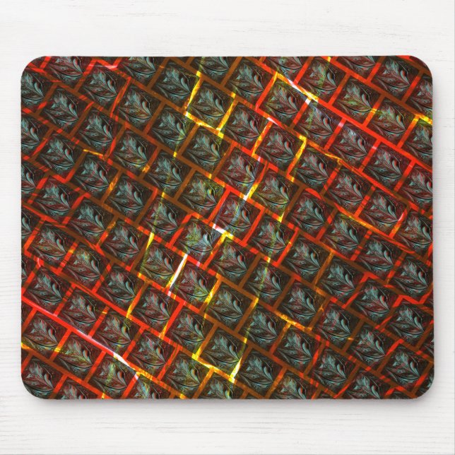 Alfombrilla De Ratón "Ojos enmarcados" grises, pastos, cuadrados o rall (Frente)