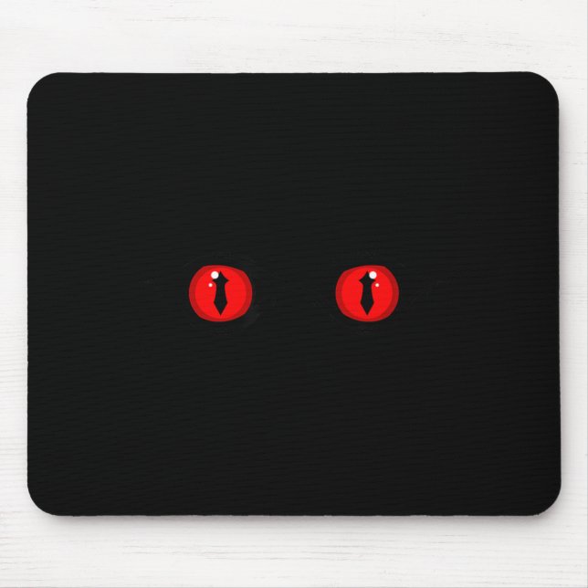 Alfombrilla De Ratón Ojos Rojos de Terror (Frente)