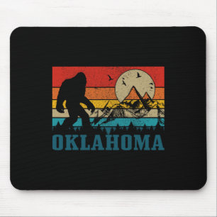 Alfombrilla De Ratón Oklahoma Bigfoot Vintage Mountains Senderismo Camp