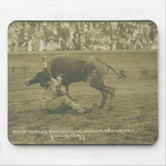 Alfombrilla De Ratón Oklahoma Culy bulldogging.
