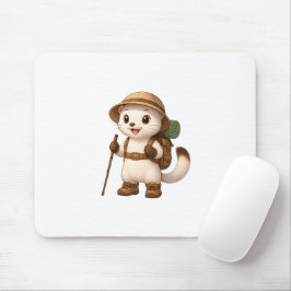 Alfombrilla De Ratón Okojo Adventure Mouse Pad – Kawaii Japanese Stoat