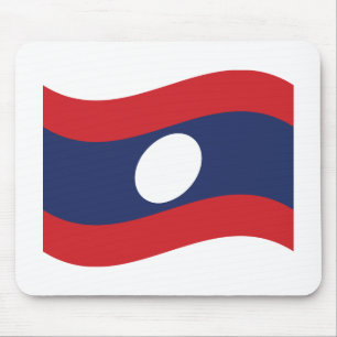 Alfombrilla De Ratón Ola de bandera de Laos