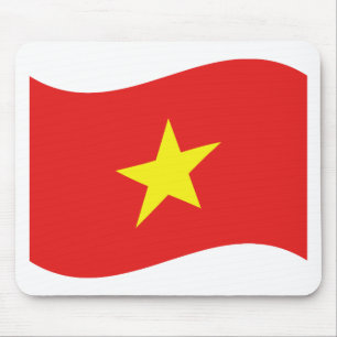 Alfombrilla De Ratón Ola de bandera de Vietnam