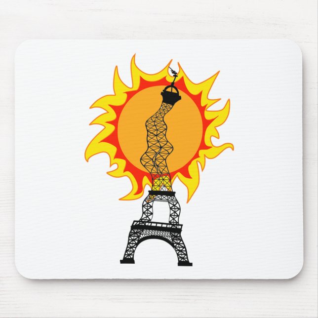 Alfombrilla De Ratón Ola de calor europea (Frente)