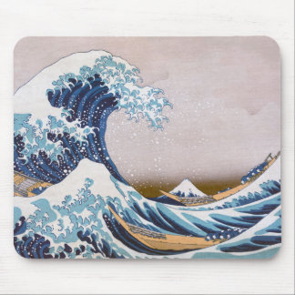Alfombrilla De Ratón Ola de tsunami Gran ola frente a Kanagawa Japón po