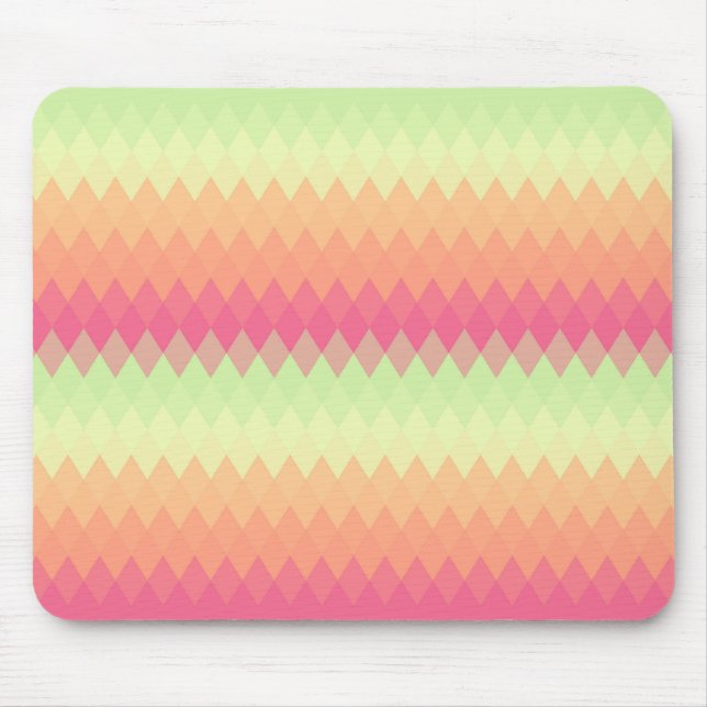 Alfombrilla De Ratón Olas de Diamantes de Sorbet (Frente)