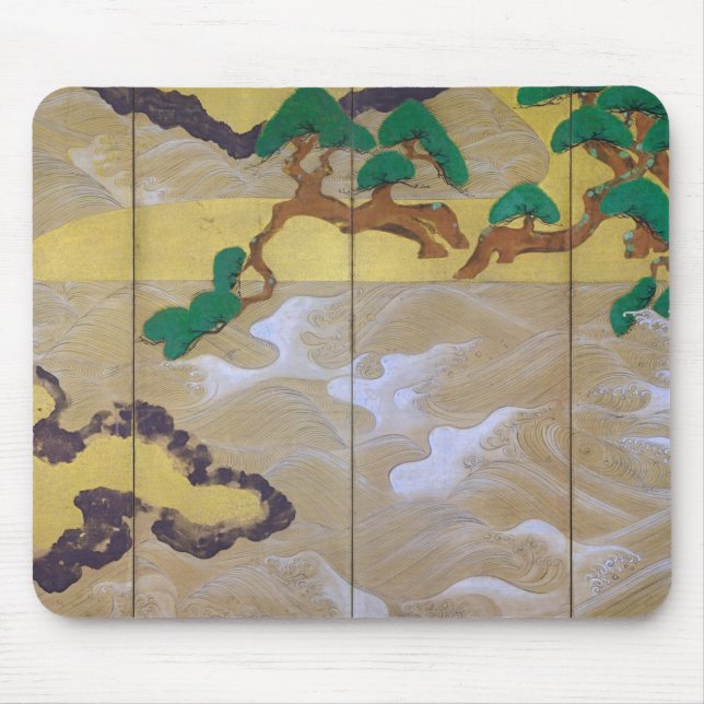 Alfombrilla De Ratón Olas en Matsushima (derecha), Tawaraya Sotatsu (Frente)