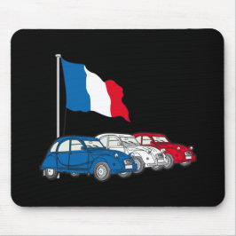 Alfombrilla De Ratón Oldtimer 2CV Trio Frankreich Flagge