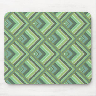 Alfombrilla De Ratón Olive green stripes scale pattern