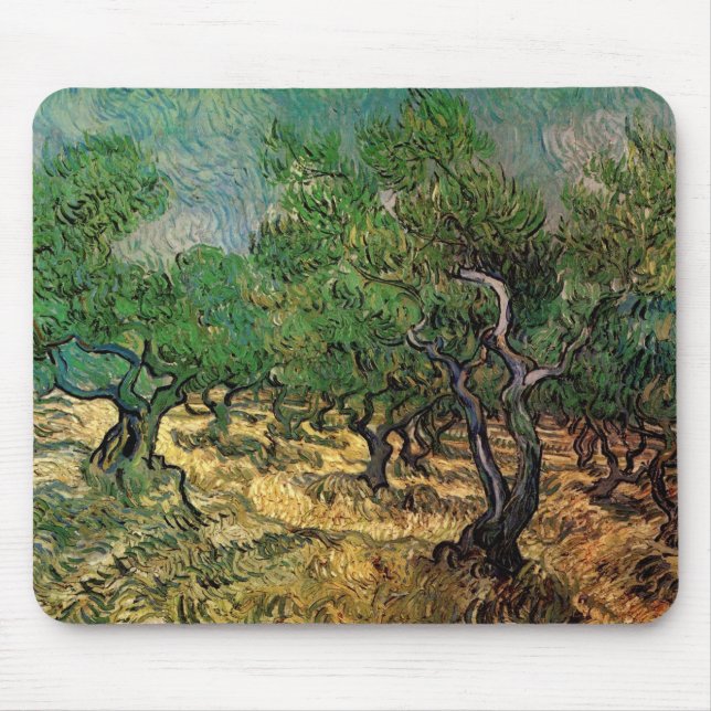 Alfombrilla De Ratón Olive Grove de Vincent van Gogh (Frente)