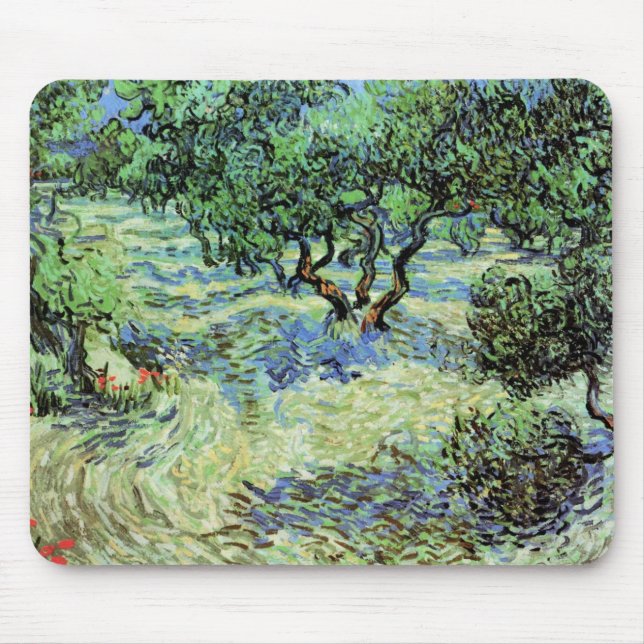 Alfombrilla De Ratón Olive Grove de Vincent van Gogh (Frente)