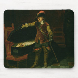 Alfombrilla De Ratón Oliver Cromwell con el ataúd de Charles I