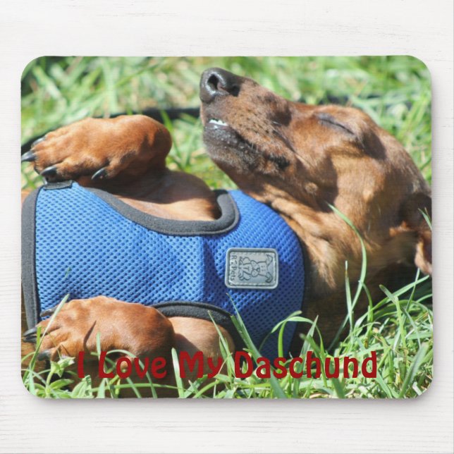 Alfombrilla De Ratón Olli el Daschund Mousepad (Frente)
