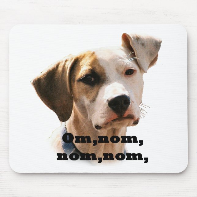 Alfombrilla De Ratón Om, nom, nom, nom, (Frente)