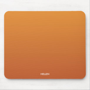 Alfombrilla De Ratón Ombre de degradado naranja personalizado