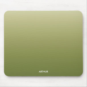 Alfombrilla De Ratón Ombre de degradado verde personalizado