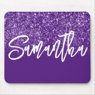 Alfombrilla De Ratón Ombre Purpurina Royal Purple de lujo personalizado