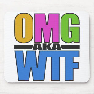 Alfombrilla De Ratón OMG aka WTF personalizado mousepad
