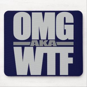Alfombrilla De Ratón OMG aka WTF personalizado mousepad