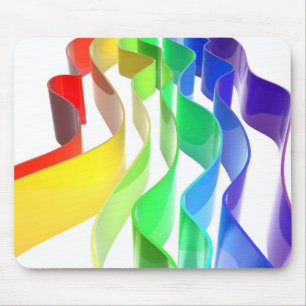 Alfombrilla De Ratón Ondas arco iris