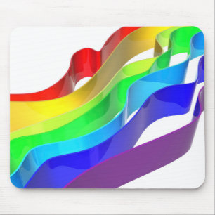 Alfombrilla De Ratón Ondas arco iris