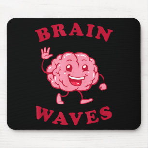 Alfombrilla De Ratón Ondas cerebrales - biología de ciencia divertida