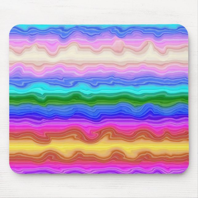 Alfombrilla De Ratón Ondas de color (Frente)