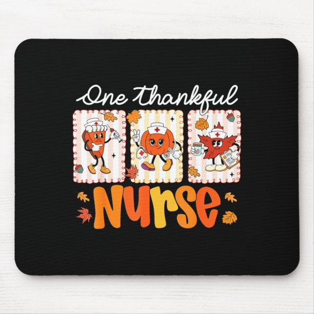 Alfombrilla De Ratón One Thankful Nurse Thanksgiving Turkey Day Nurse G (Frente)
