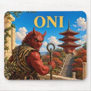 Alfombrilla De Ratón Oni, Monstruo de Fantasía Gótica