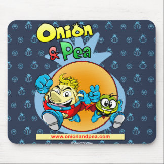 Alfombrilla De Ratón Onion & Pea blue mousepad.