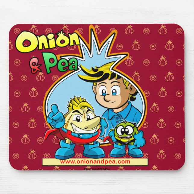 Alfombrilla De Ratón Onion & Pea mousepad. (Frente)