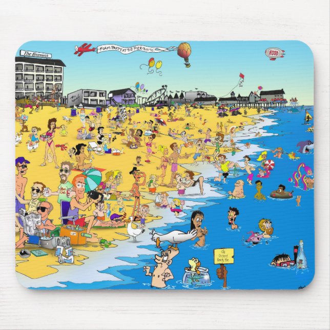 Alfombrilla De Ratón OOB cómico Mousepad (Frente)