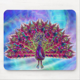 Alfombrilla De Ratón Opciones de Mousepad de vidrio para pavo real 2A y