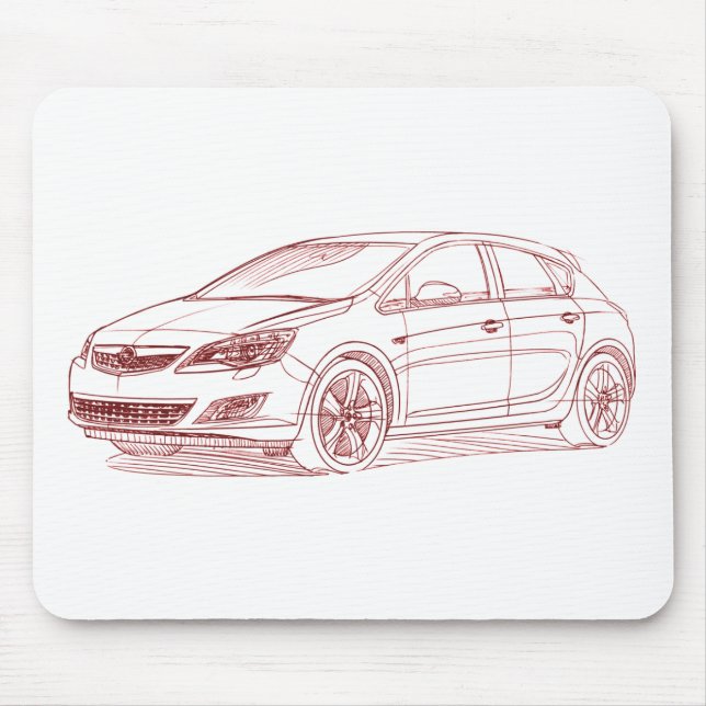 Alfombrilla De Ratón Opel Astra 2010 (Frente)