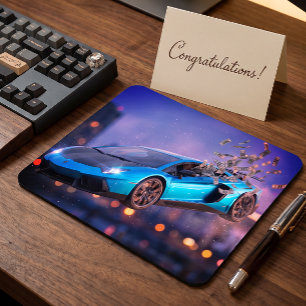 Alfombrilla De Ratón Operador de bolsa supercoche cinematográfico diner