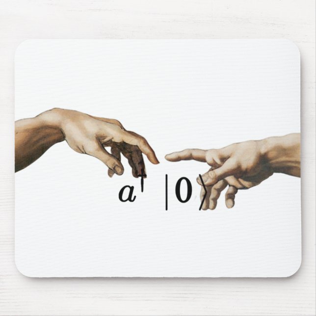 Alfombrilla De Ratón Operador de creación, física micheangelo y arte (Frente)