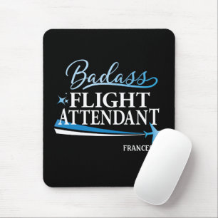 Alfombrilla De Ratón Operador de vuelo Badass personaliza negro