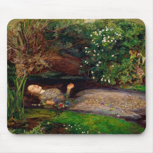 Alfombrilla De Ratón Ophelia, John Everett Millais, 1851-1852 (Frente)