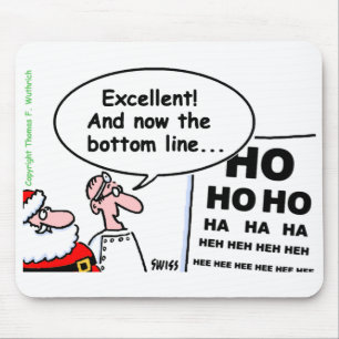 Alfombrilla De Ratón Ophthalmólogo Optometrista Funny Santa Personaliza