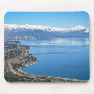 Alfombrilla De Ratón Opinión aérea de Bariloche en invierno