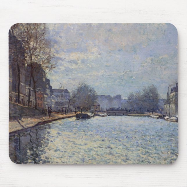 Alfombrilla De Ratón Opinión de Alfred Sisley el | del canal San (Frente)