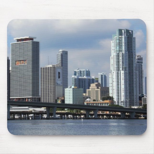 Alfombrilla De Ratón Opinión de la costa de Miami (Frente)
